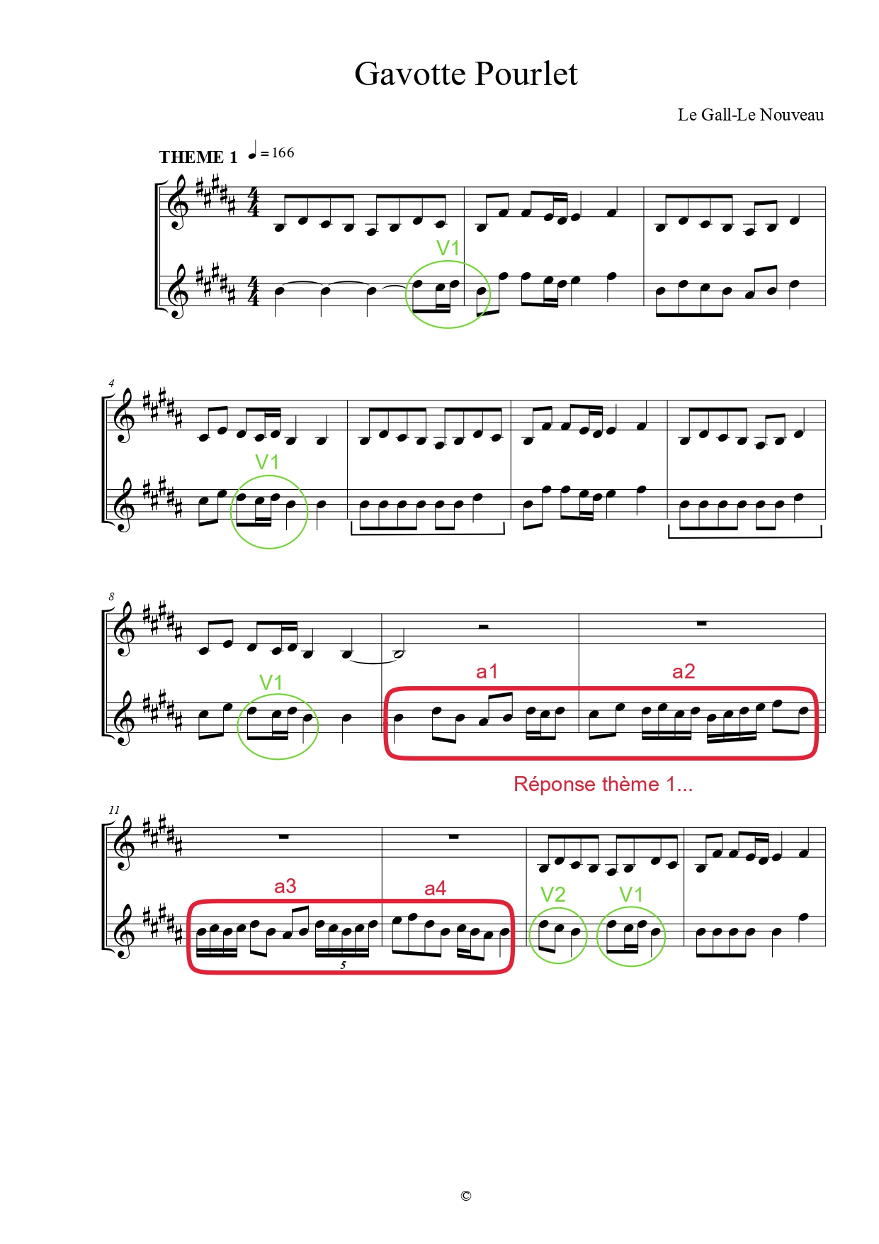 Transcription Pourlet notation Le Gall Le Nouveau p1 page 0001