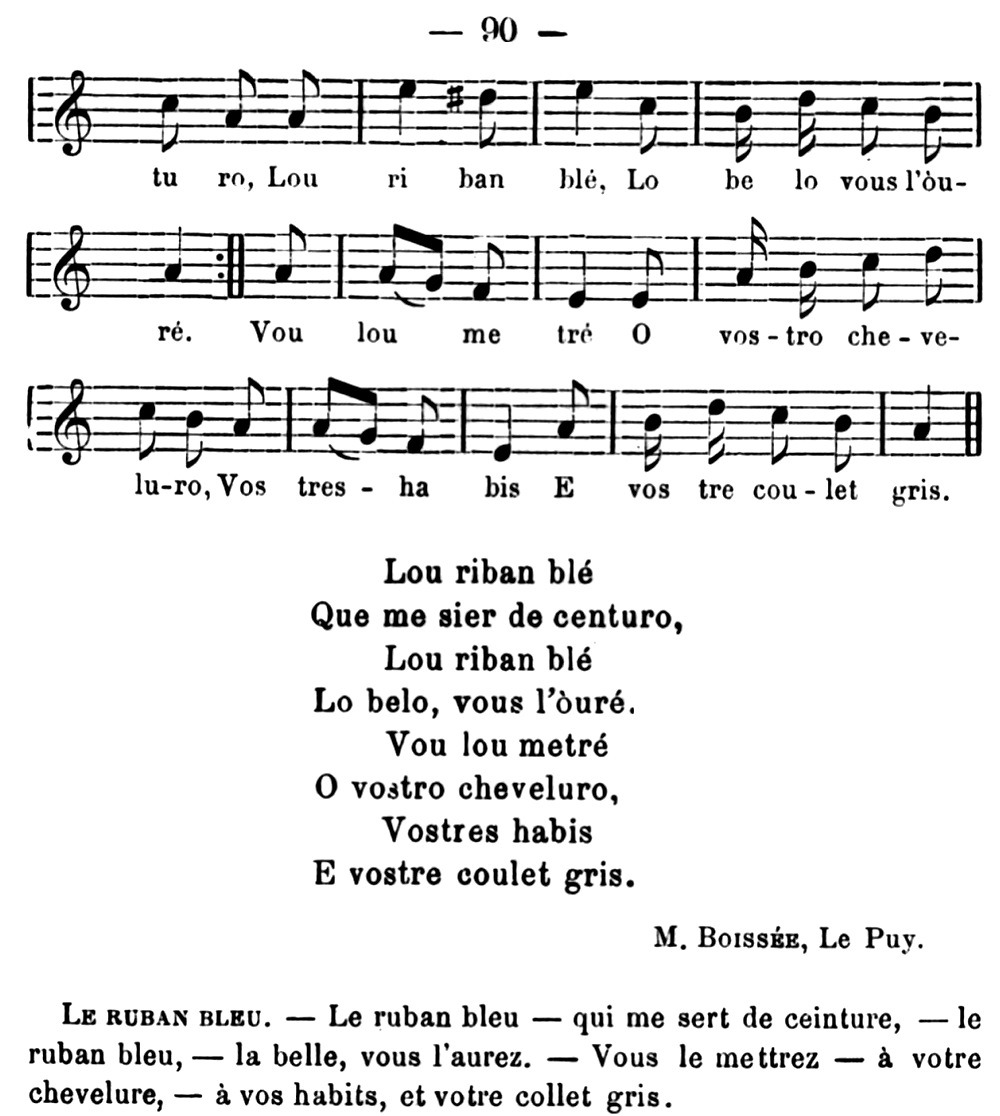 Exemple musical 10.2 "Lou riban blé"