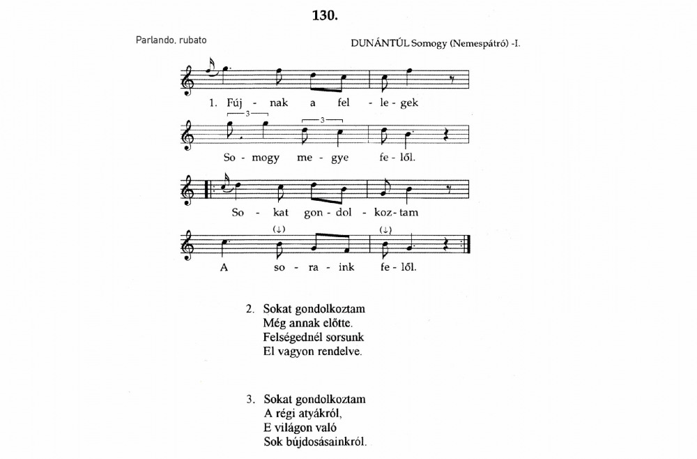 Partition de Fújnak a fellegek par K. Paksa et K. Bodza, 1997.