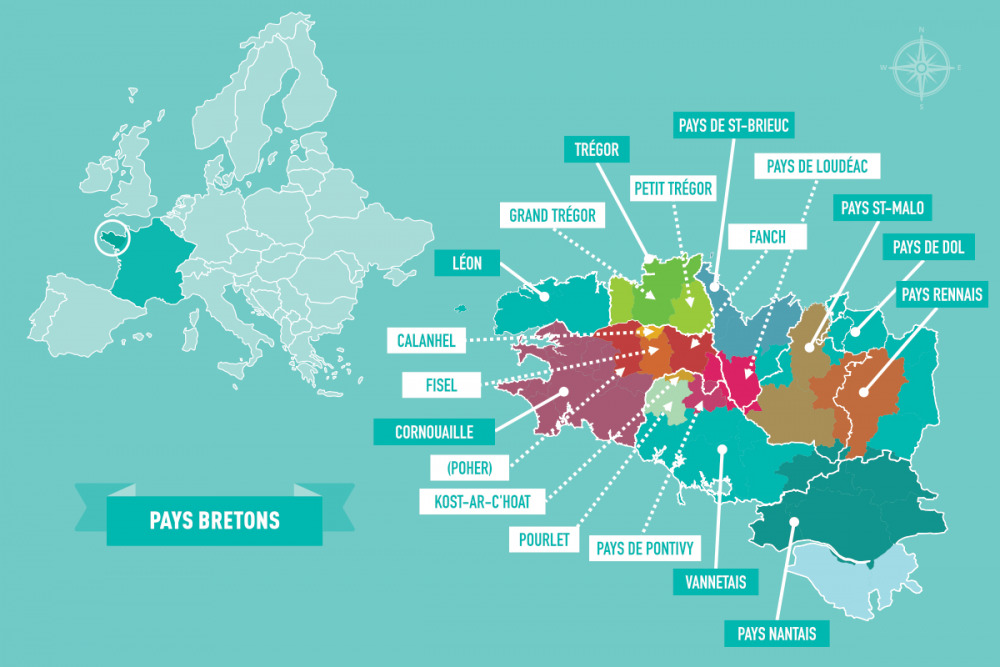 Les pays en Bretagne