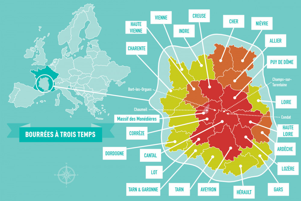 Bourrés à trois temps