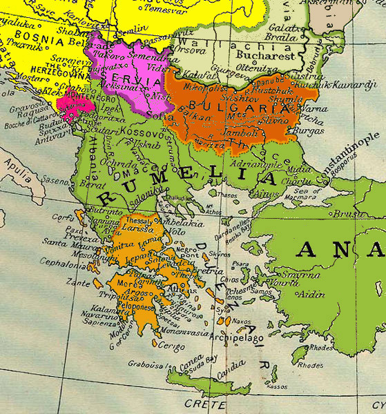 Les Balkans de 1878 jusqu'à la première guerre balkanique : Balkans 1878-1912
